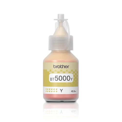 Brother BT5000Y, randament ridicat, 5000 de pagini, original, galben, rezervor de cerneală