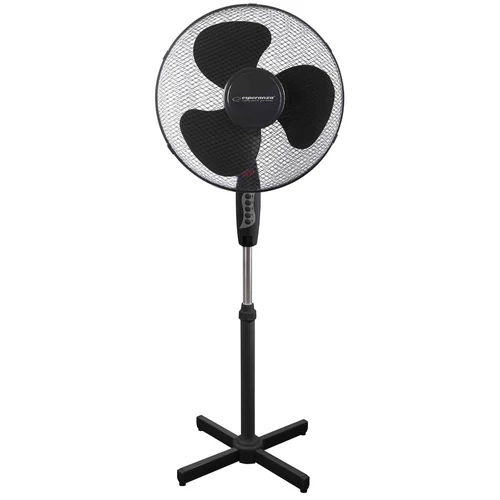 Esperanza EHF001KK HURRICANE, 50W, 40cm, 3-rýchlostný, oscilačný, čierny, stojaci ventilátor