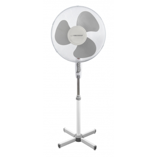 Esperanza EHF001WE, Hurricane, 50W, 40cm, 3-fokozatos, Oszcillációs, Fehér-Szürke, Álló ventilátor