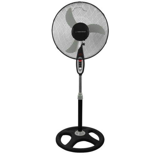 Esperanza EHF002KE Typhoon, 50W, 40cm, 3-fokozatos, Oszcillációs, Fekete, Álló ventilátor