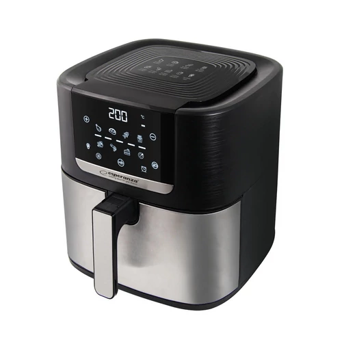 Esperanza EKA004 Pollo Fritto, 1600 W, 8L, 10 Program, Černá-nerezová ocel, Horkovzdušná trouba