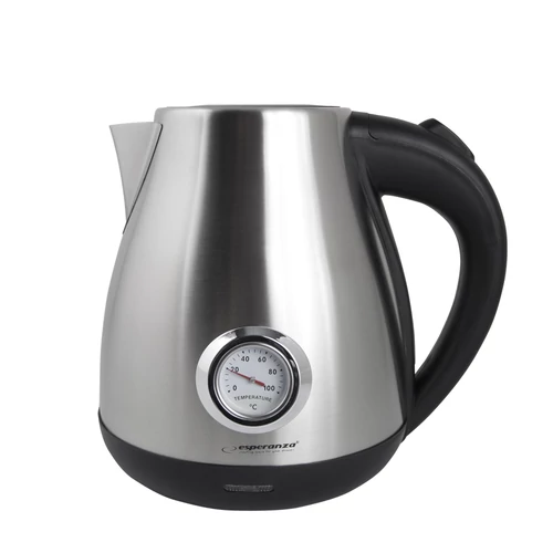 Esperanza EKK029, Thames, 2200W, 1.7L, Hőmérős, Rozsdamentes acél, Elektromos vízforraló