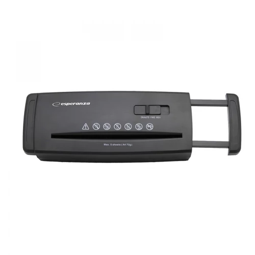 Tocator de documente Esperanza EN104 Blade 5/80g, Fara cos, Negru