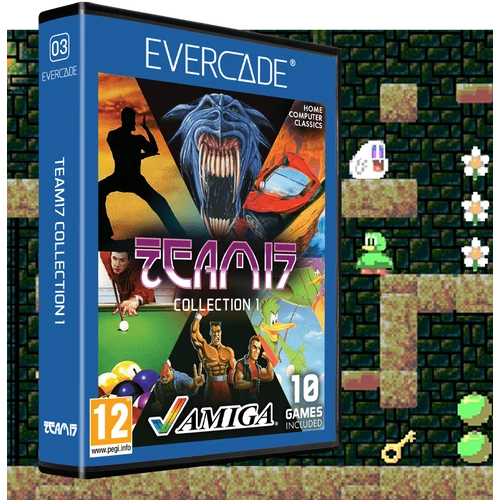 Evercade C3, Amiga Team 17, 12in1, Retro, Multi Game, Játékszoftver csomag