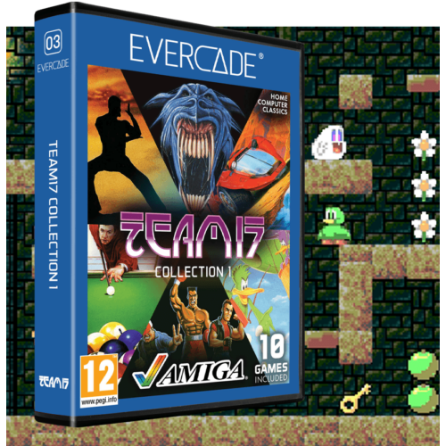 Evercade C3, Amiga Team 17, 12in1, Retro, Multi Game, Játékszoftver csomag
