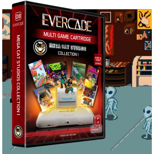 Multi Game Cartridge, Evercade #08, Mega Cat Studios Collection 1, 10in1, Retro