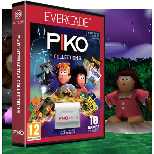 Evercade #29, PIKO Interactive Collection 3, 10in1, Retro, Multi Game, Játékszoftver csomag