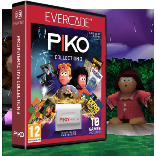 Evercade #29, PIKO Interactive Collection 3, 10in1, Retro, Multi Game, Játékszoftver csomag