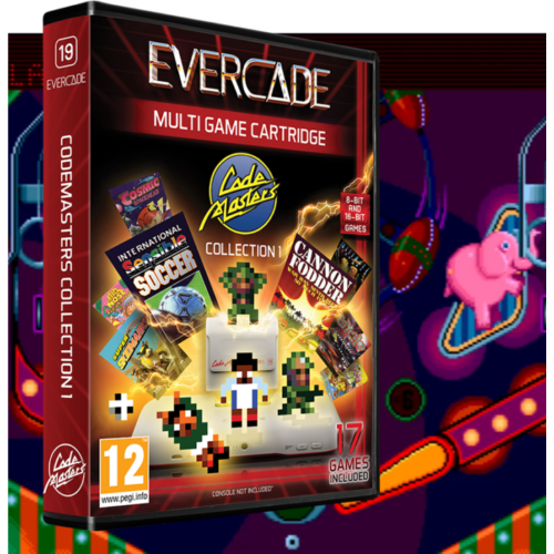 Evercade #19, Codemasters Collection 1, 17in1, Retro, Multi Game, Játékszoftver csomag