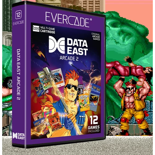 Evercade A12, Data East Arcade 2, 12v1, Retro, Multi Game, Herný softvérový balík