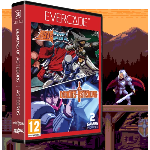 Evercade #36, Asteborg/Astebros, 2v1, Retro, Multi Game, Herný softvérový balík