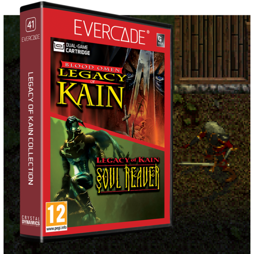 Evercade #41, Blood Omen: Legacy of Kain, 2in1, Retro, Multi Game, Játékszoftver csomag