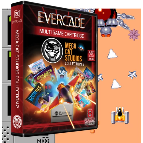 Evercade #20, Mega Cat Studios Collection 2, 8in1, Retro, Multi Game, Játékszoftver csomag