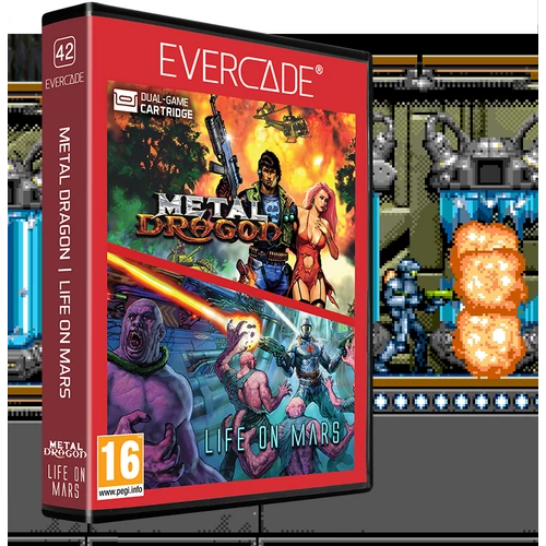 Evercade #42, Metal Dragon/Life on Mars, 2in1, Retro, Multi Game, Játékszoftver csomag