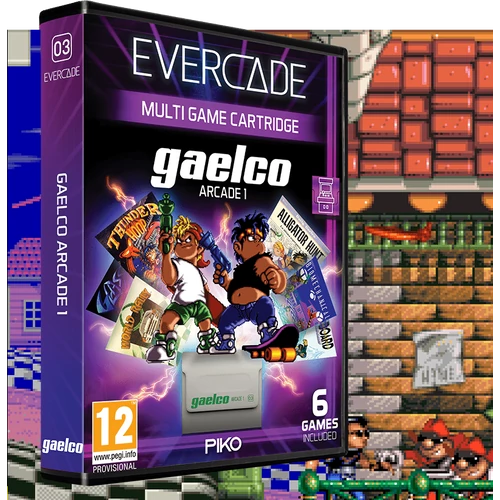 Evercade #03, Gaelco Arcade 1, 6v1, Retro, Multi Game, Herný softvérový balík