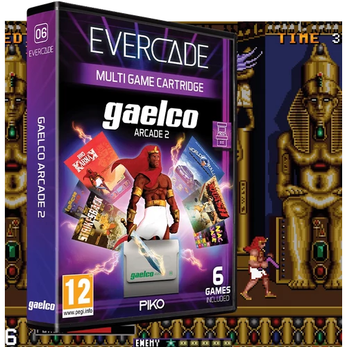 Evercade A6, Gaelco (Piko) Arcade 2, 6v1, Retro, Multi Game, Herný softvérový balík