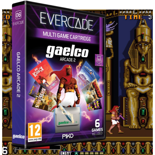 Evercade A6, Gaelco (Piko) Arcade 2, 6in1, Retro, Multi Game, Játékszoftver csomag