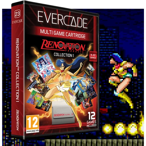 Evercade #23, Renovation Collection 1, 12in1, Retro, Multi Game, Játékszoftver csomag