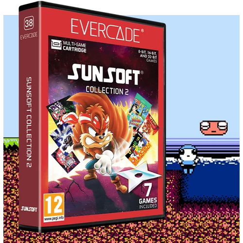 Evercade #38, Sunsoft Collection 2, 7in1, Retro, Multi Game, Játékszoftver csomag