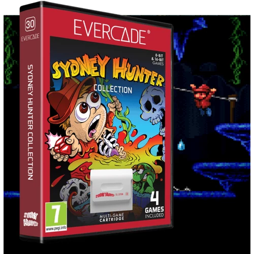 Evercade #30, The Sydney Hunter Collection, 4in1, Retro, Multi Game, Játékszoftver csomag