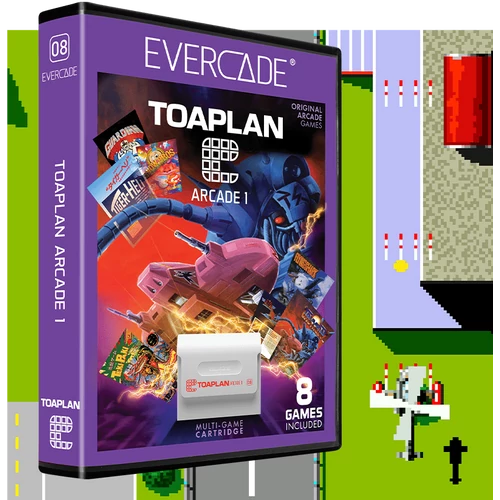 Evercade A8, Toaplan Arcade 1, 8in1, Retro, Multi Game, Játékszoftver csomag