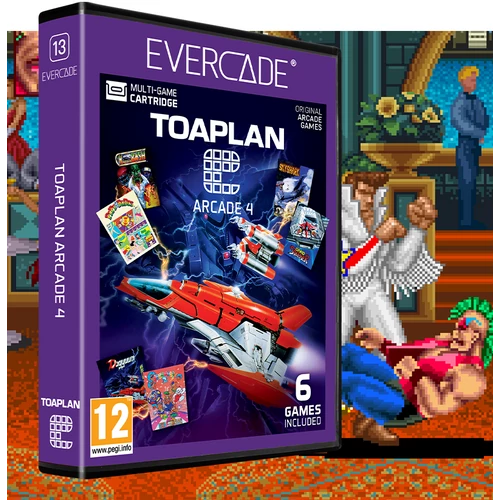 Evercade A13, Toaplan Arcade 4, 6in1, Retro, Multi Game, Játékszoftver csomag