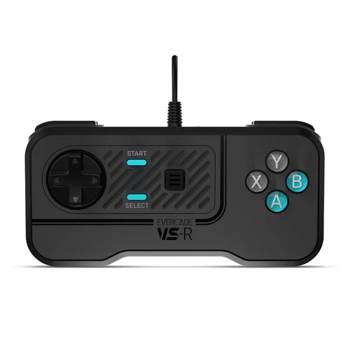 Evercade VS-R, PC, MAC, Retro, D-Pad, USB, Fekete, Vezetékes kontroller