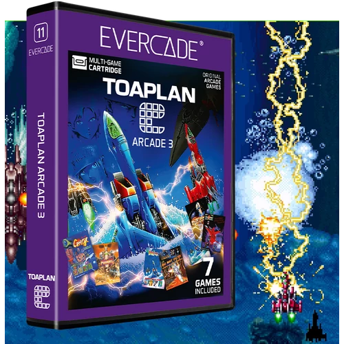 Evercade A11, Toaplan Arcade 3, 7v1, Retro, Multi Game, Herný softvérový balík