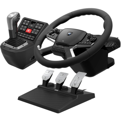 Hori Force Feedback Truck Control System, PC (Windows), USB, Fekete, Kormány szett