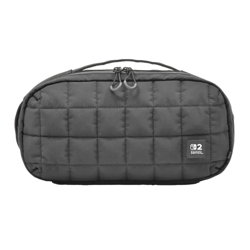 Hori Puff Pouch, Nintendo Switch 2, Official license, Puha, Szürke, Konzol védőtok