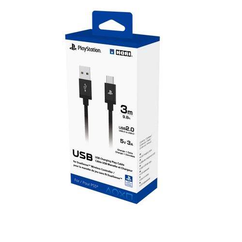Hori Charging Play, PlayStation®5, USB Type-C, 3m, Adat és töltő kábel