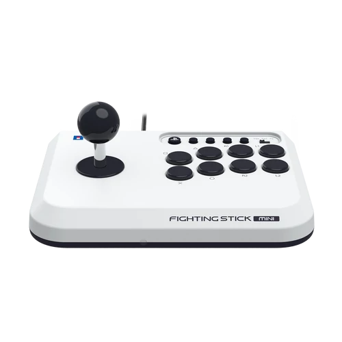 Hori Fighting Stick Mini, PlayStation®5, PlayStation®4, Arkádová, biela, káblový ovládač