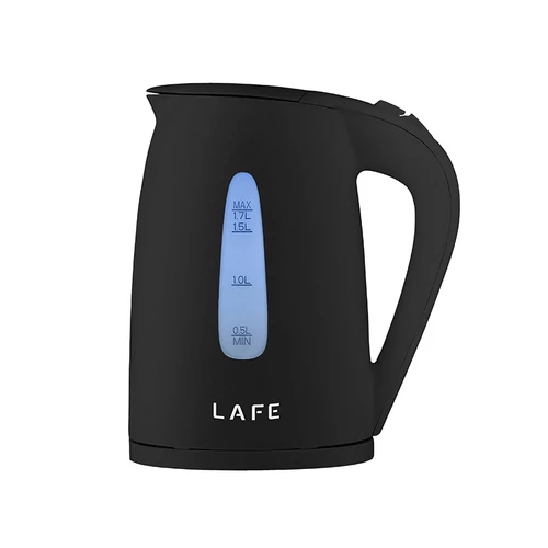 LaFe Essential, 2200W, 1.7 L, Vízszűrős, 360°, Műanyag, Fekete, Elektromos vízforraló