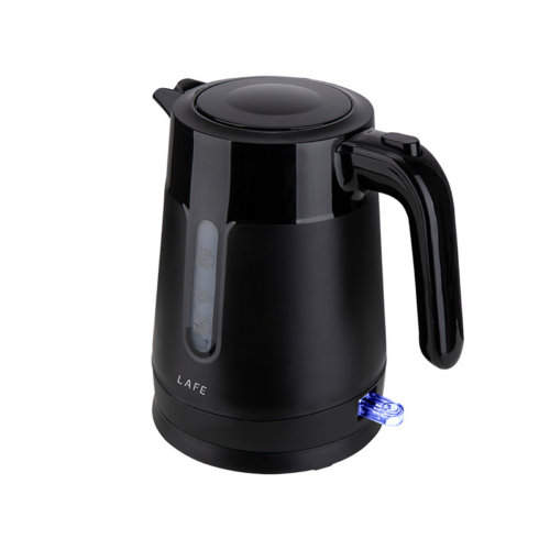 LaFe Essential, 1500W, 1L, Vízkőszűrő, BPA mentes, Műanyag, Fekete, Elektromos vízforraló