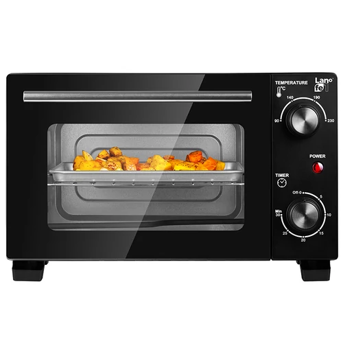 LaFe PIW-001, 800W, 10 l, 90-230°C, dvojplášťová, Cool-touch, čierna, elektrická mini rúra