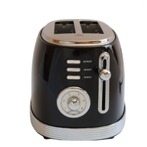 Laretti LR-EC2355, 850W, 2 szeletes, Multifunkciós, Rozsdamentes acél, Fekete, Kenyérpirító