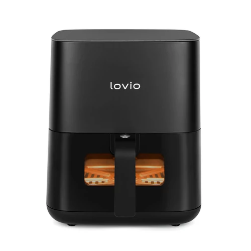 Lovio PureFry, Vzduchová fritéza, 1450W, 5 litrov, 8 programov, 80-200°C, Čierna, Teplovzdušná rúra