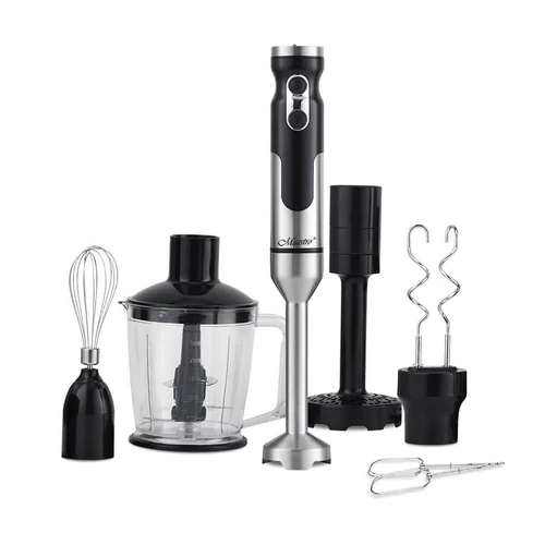 Maestro MR-567, 7 în 1, 1000 W, 500 ml, Cap înlocuibil, Oțel inoxidabil, Multifuncțional, Set blender de mână