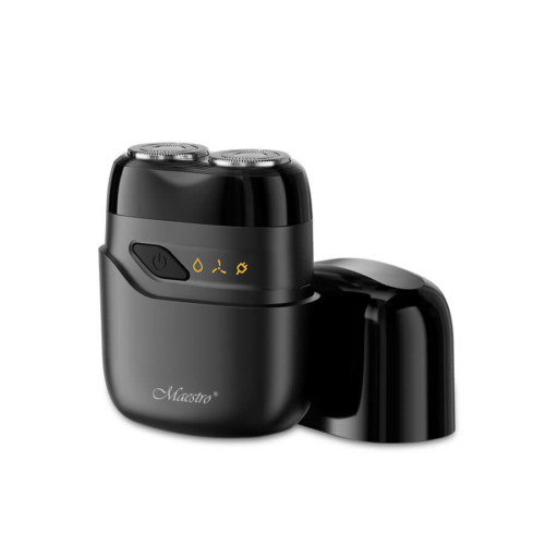 Maestro MR-671, LED, 350 mAh, Mágneses vágófej, 2 borotva penge, Vizálló, Vezeték nélküli, Zseb borotva