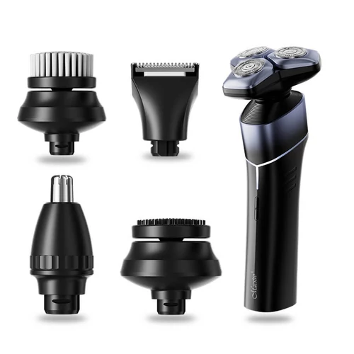 Maestro MR-675, 4 în 1, afișaj LED, 3.7V 600 mAh, trei capete plutitoare, impermeabil, fără fir, set de bărbierit