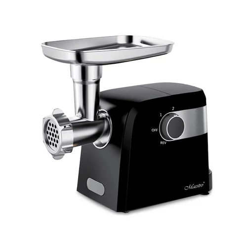 Maestro MR-854, 1500 W, Výroba klobás, Tri typy diskov, Plast, Nerezová oceľ, Čierna Mlynček na mäso