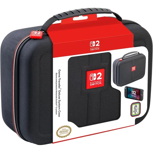 Nacon Deluxe System Case, Nintendo Switch 2, Official, Černá, Konzolová brašna
