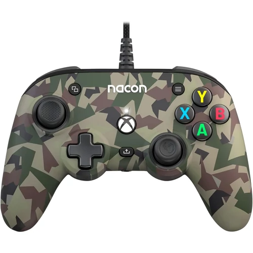 Nacon Pro Compact, Xbox Series X|S, Xbox One, PC, sunet 3D, camuflaj, controler cu fir