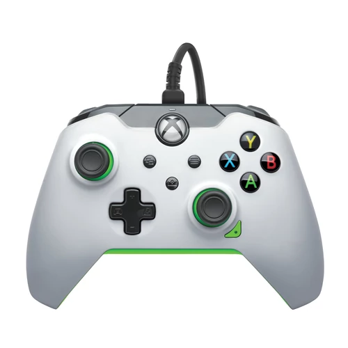 Controller cu fir PDP Xbox Series X|S, Xbox One, PC 3,5 mm audio Neon Alb