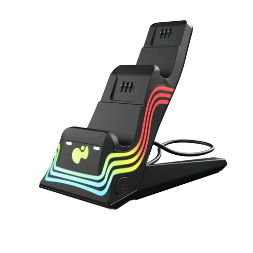 Statie de incarcare, PDP Afterglow Wave, Xbox Series X|S, Xbox One, RGB Iluminare, Negru
