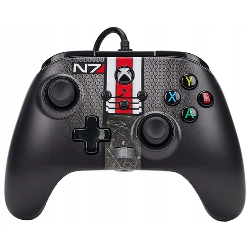 PowerA Enhanced Wired, Xbox Series X|S, Xbox One, PC, Mass Effect N7, controler cu fir