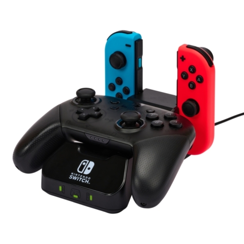 PowerA Charging Base, Nintendo Switch/Lite/OLED, Fekete, Kontroller töltőállomás (Értékcsökkent)