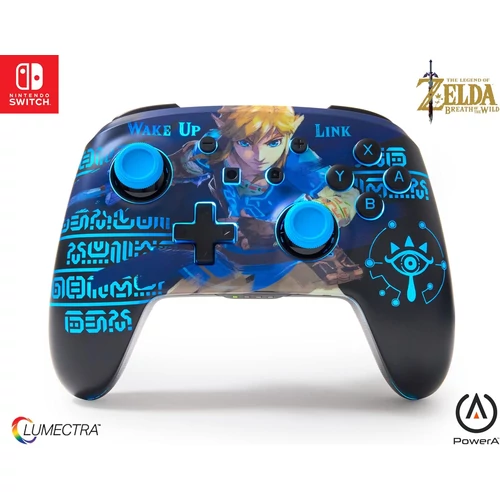 Lumectra îmbunătățită cu PowerA, Nintendo Switch/Switch 2, Zelda: Wake Up Link, controler wireless