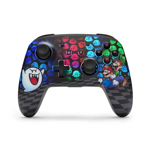 Lumectra îmbunătățită cu PowerA, Nintendo Switch/Switch 2, Mario: Peek-A-Boo, Controler wireless