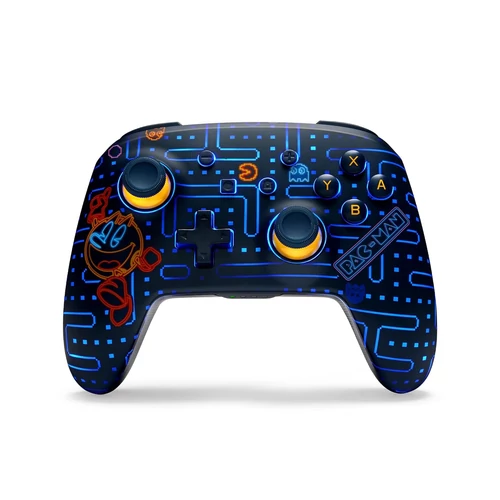 Lumectra îmbunătățită cu PowerA, Nintendo Switch/Switch 2, Pac-Man: Neon Arcade, Controler wireless